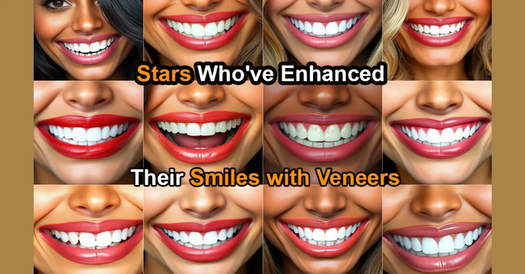 stars with Veneers smile